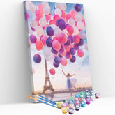 Peinture par numéros - Tour Eiffel et Ballons