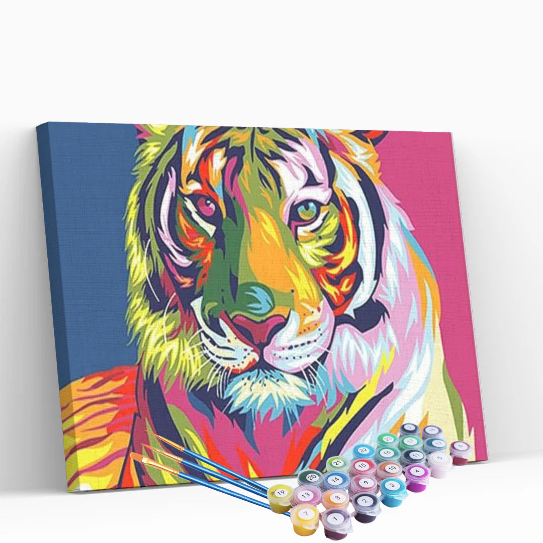 Peinture par numéros - Tigre Coloré