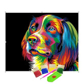 Broderie Diamant - Chien Multicolore