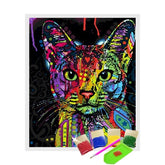 Broderie Diamant - Chaton Abstrait