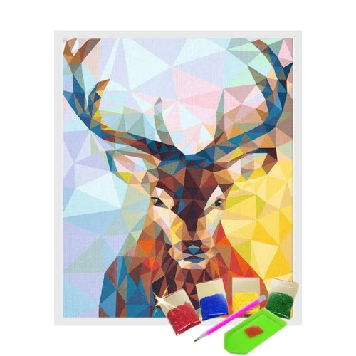 Broderie Diamant - Cerf Art