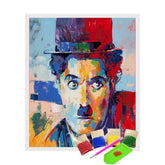 Broderie Diamant - Charlie Chaplin Abstrait