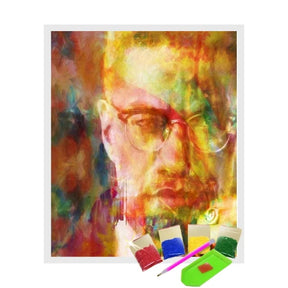 Broderie Diamant - Malcolm X Art