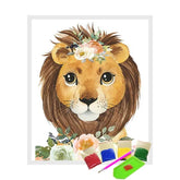 Broderie Diamant - Lionceau