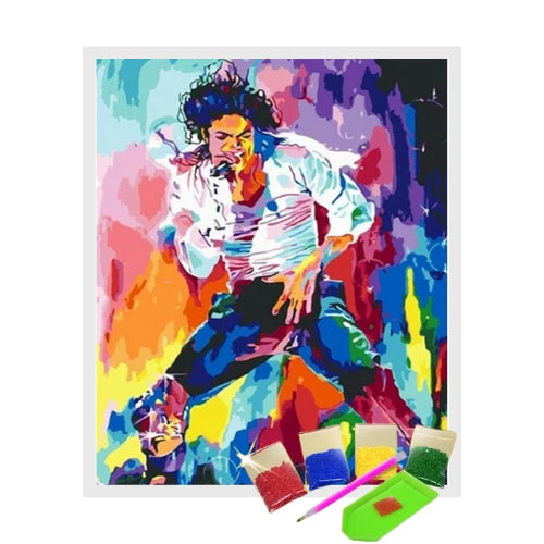 Broderie Diamant - Michael Jackson