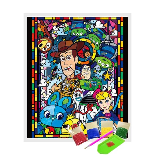 Broderie Diamant - Toy Story en Mosaïque