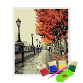 Broderie Diamant - Passerelle d'automne