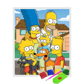 Broderie Diamant - Les Simpson