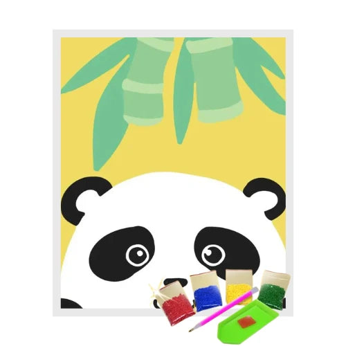 Broderie Diamant - Dessin de Panda