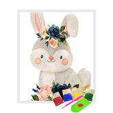 Broderie Diamant - Petit Lapin Gris