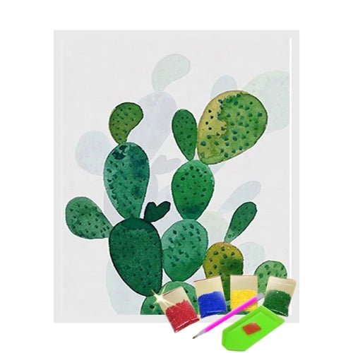 Broderie Diamant - Cactus